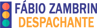 Logotipo Fábio Zambrin Despachante — semáforo azul com nome da empresa